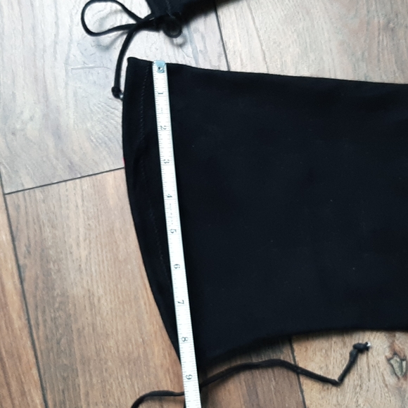 CATHERINE MALANDRINO black BOOTS PEARL HEEL. 25" shaft height - Picture 11 of 15